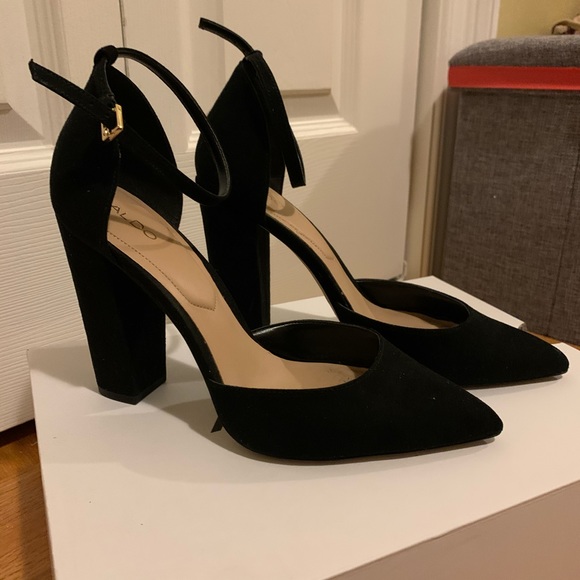 Aldo Black thick heel pump - Picture 2 of 5